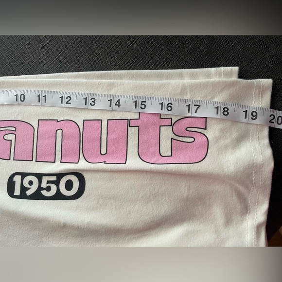 Peanuts Pink and White Bike Shorts Athletic Style - Picture 8 of 9